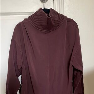 Varley Brown Cowl Neck Sweater Classic Knit